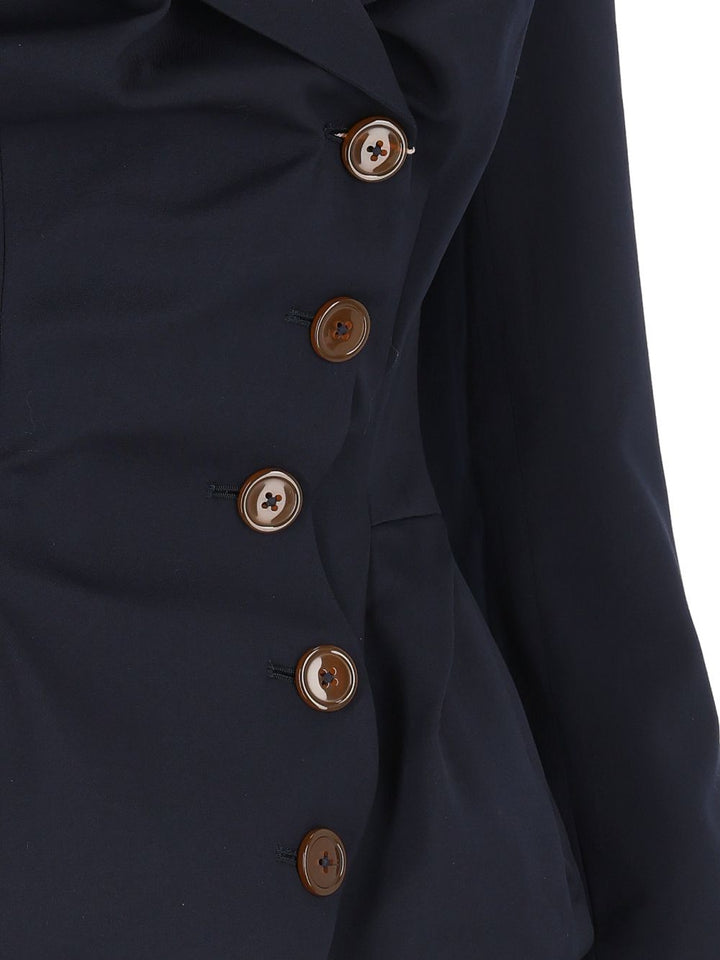 Vivienne Westwood Drunken Tailored Jacket Abiti - Blu | b73515d76a0b62a24c47dcbad15e49b3bef93fff