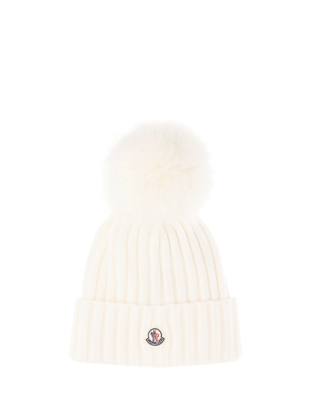 Moncler Wool Hat With Pom Pom Cappelli - Rose | e4c34eef158d2995c026c923d221ea66fd975637
