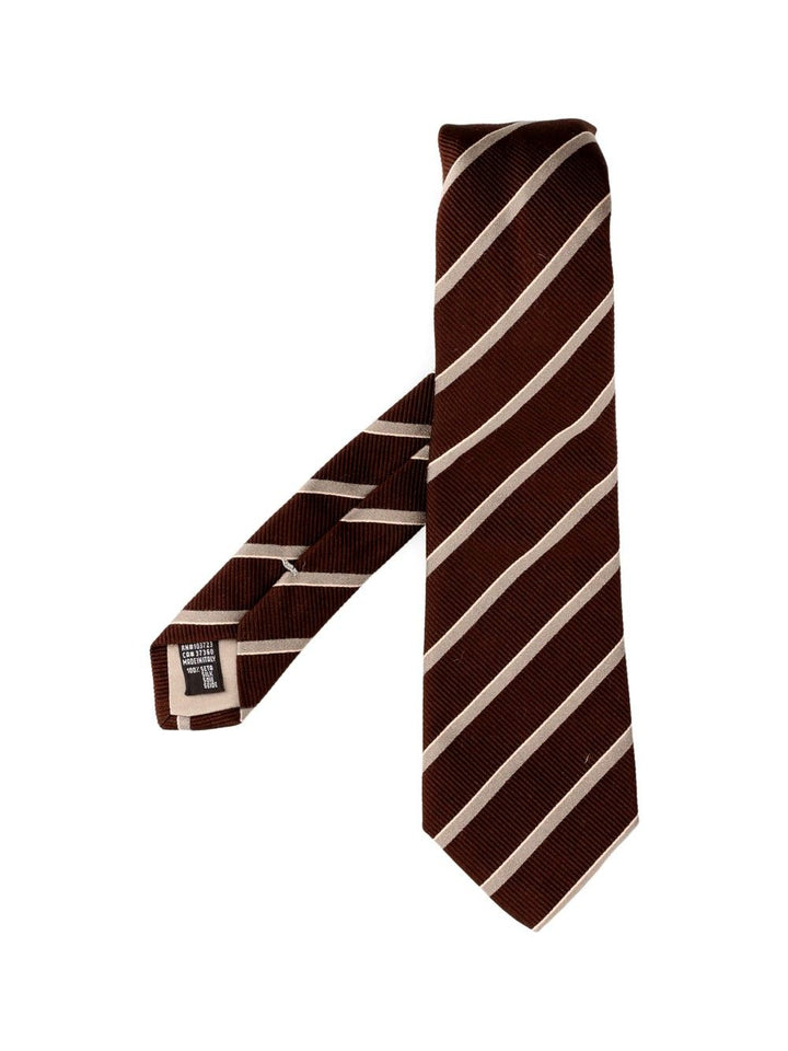 Giorgio Armani Silk Tie Ties And Bow Ties - Marrone | dc6c726745e35f4021c61291f367c1dbbe3e88fd