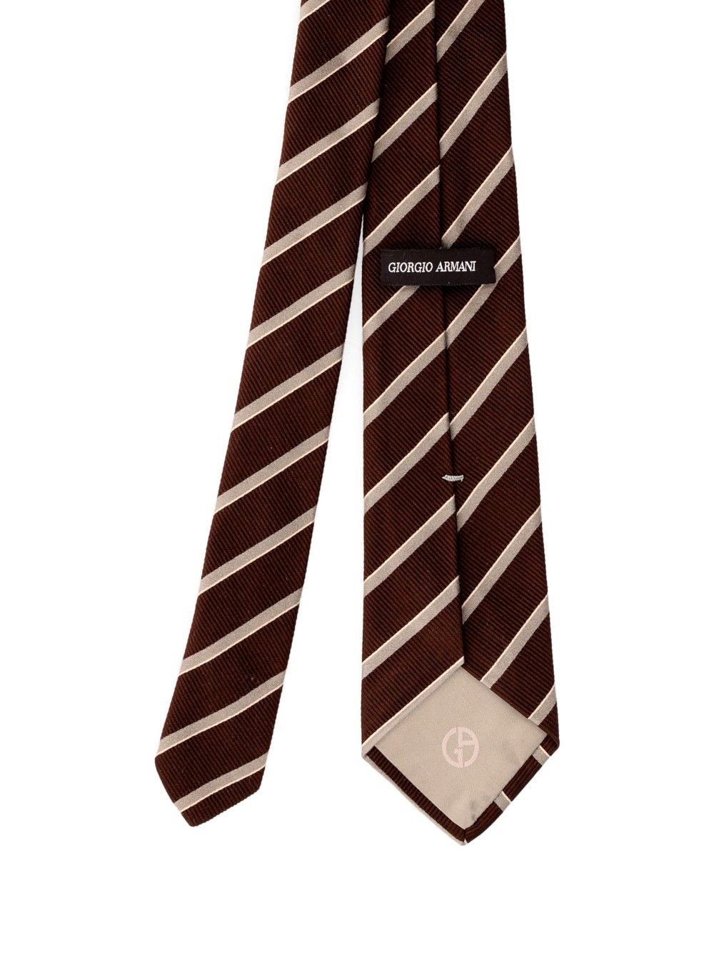 Giorgio Armani Silk Tie Ties And Bow Ties - Marrone | 20f6a6a3fad2c085db2946ae0f2d7285ef9e919c