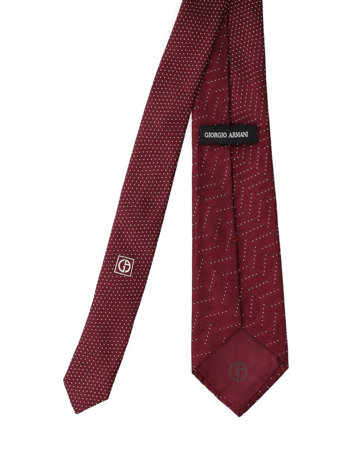 Giorgio Armani Silk Tie Ties And Bow Ties - Rosso | 040b5eea9d178d93fe95bf3ef1c991f4fdebb415