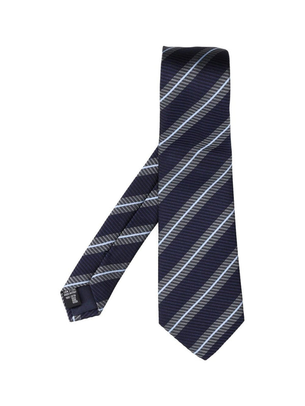 Regimental Tie Krawatten und Papillon Blau