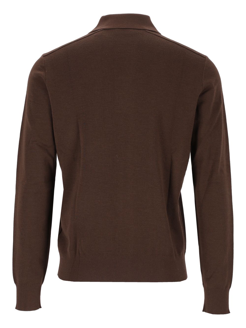Burberry Long-Sleeved Wool Polo Shirt Knitwear - Marrone | 9e757c9555b889e048bfdcdf655bad45c7c161b6