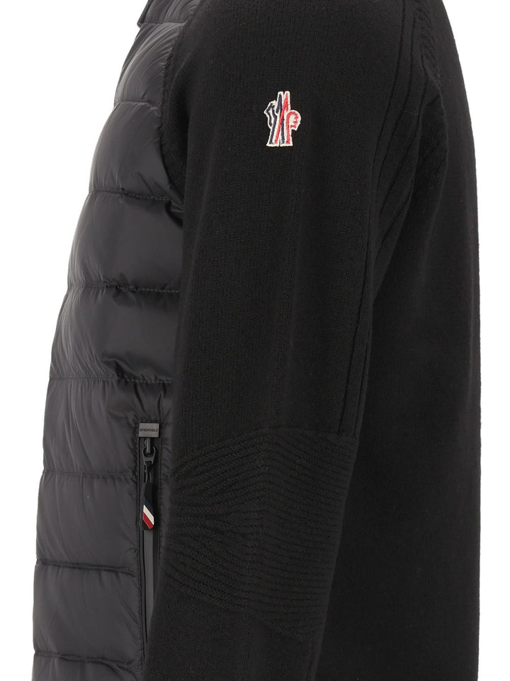 Moncler Grenoble Cárdigan Punto Negro