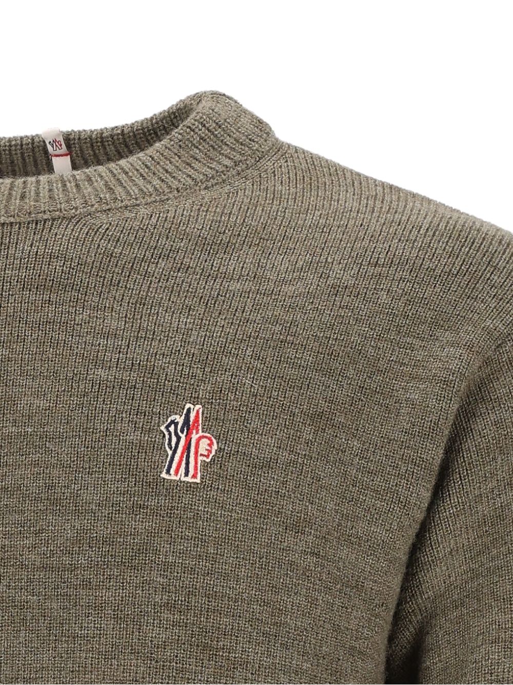 Moncler Grenoble Crew Neck Knitwear Grey