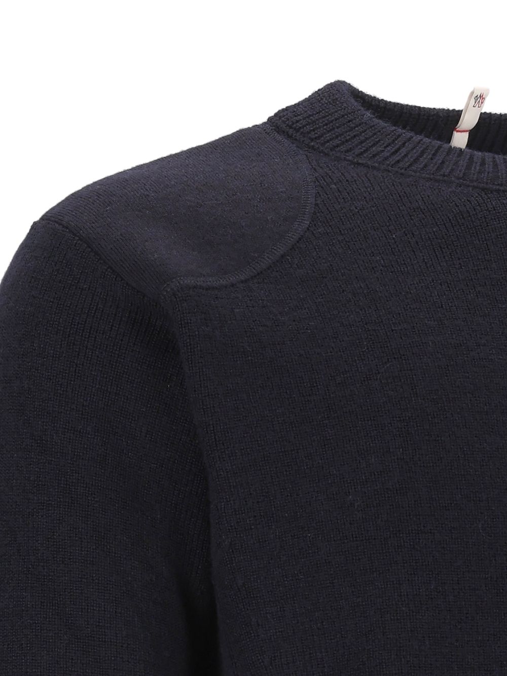 Moncler Grenoble Wool Sweater With Logo Knitwear - Blu | facd8b40c96a589ad5638f2b438bc2f8c8cd9547