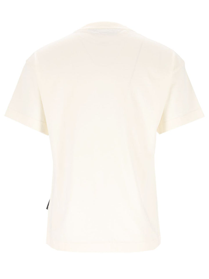 Palm Angels Con Logo Estampado Camiseta Blanco