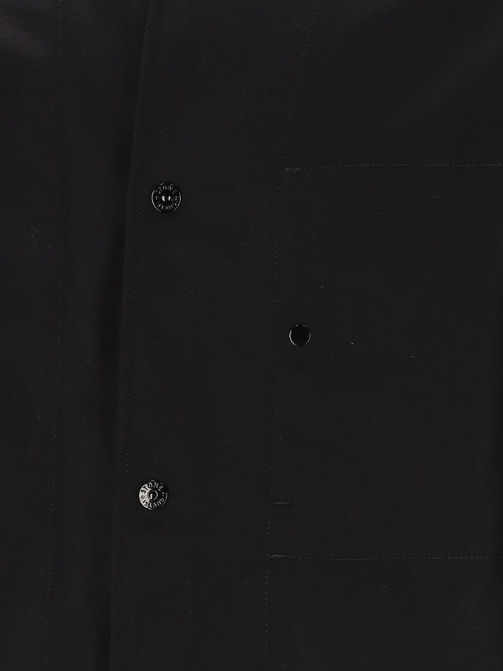 Stone Island Coated Giacche - Nero | 061facd61878af63e5f78a7e6b40e89234d88db8