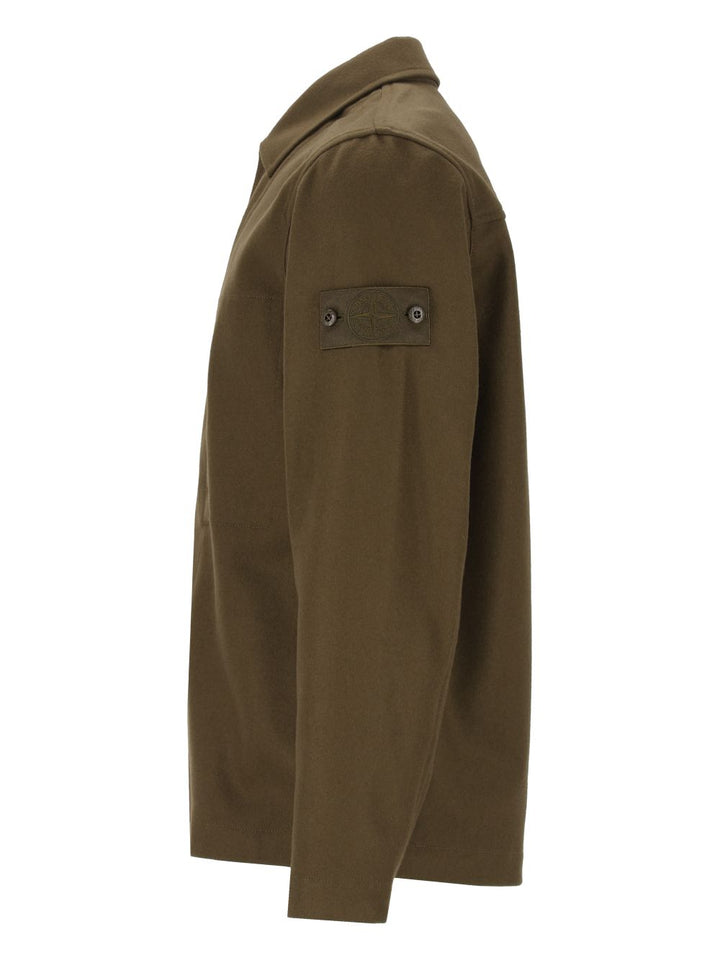 Stone Island Coated Giacche - Verde | 5c18869a16b666008284f7d4161dc39f68e7aecb