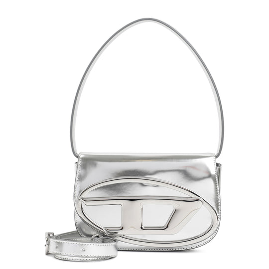 Silver Leather Handbag
