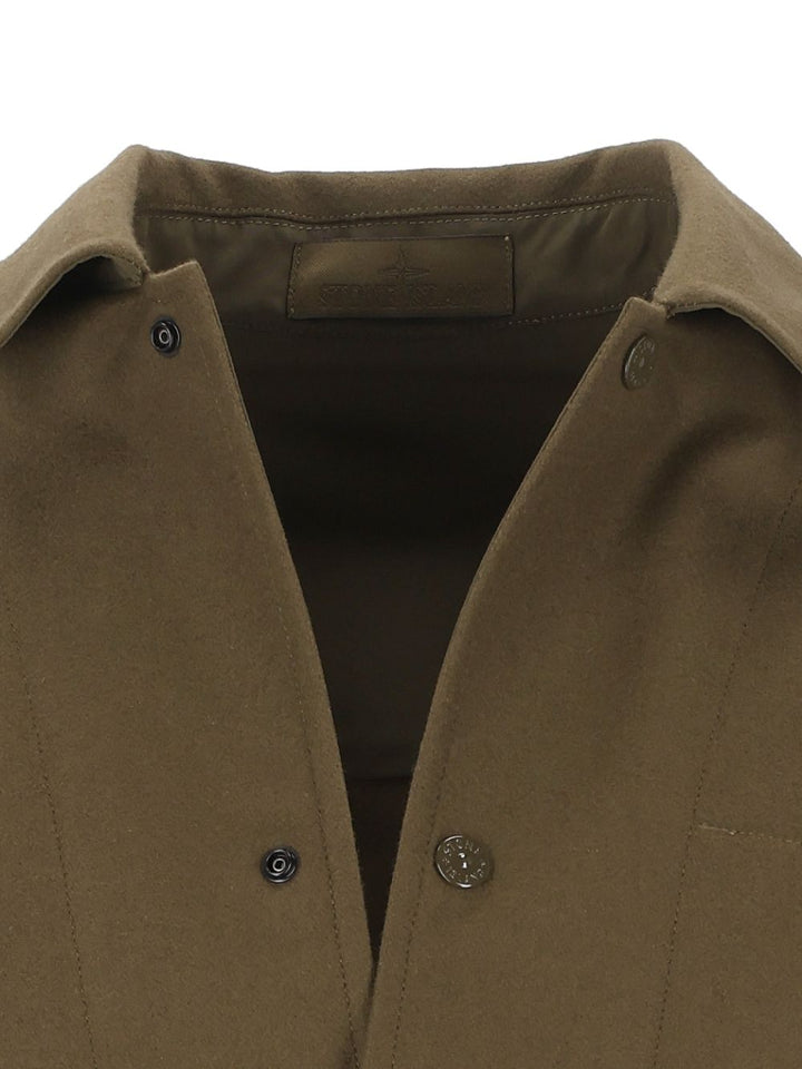 Stone Island Coated Giacche - Verde | 7b53345f277cad04ff54c1816f38acf2a9f35c26