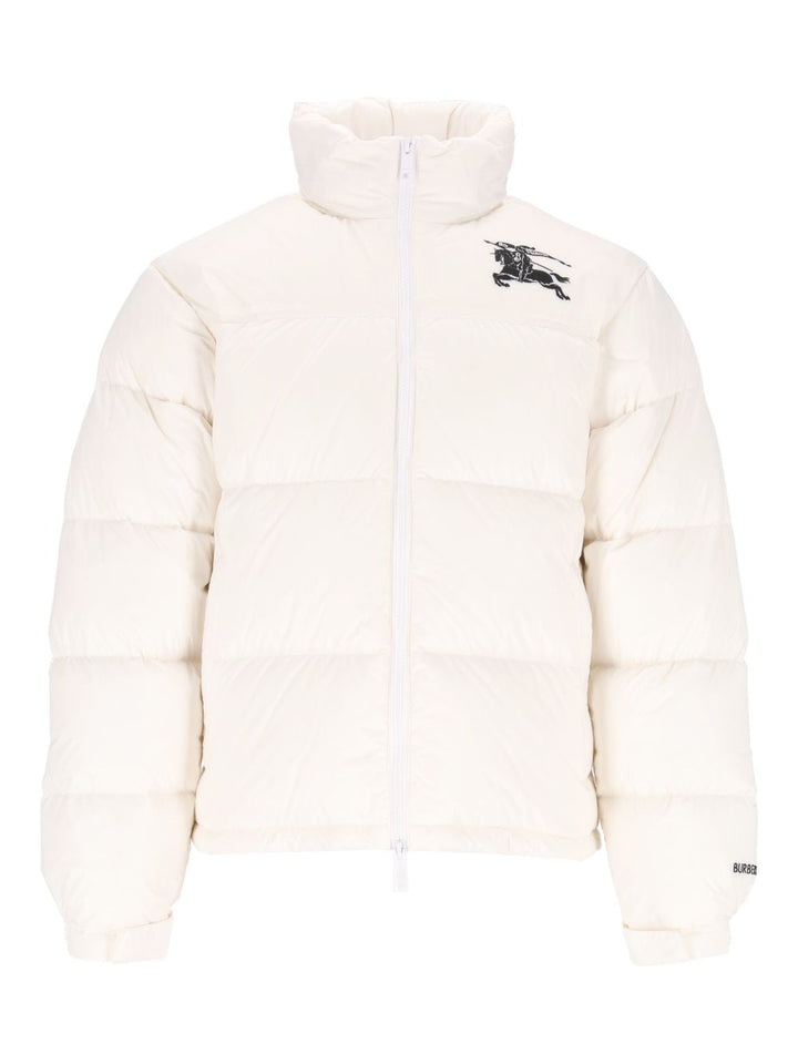Burberry Highlands Puffer Jacket Coats - Bianco | 2dd10fb362e5a95016b13816ef36bfd334e11b45