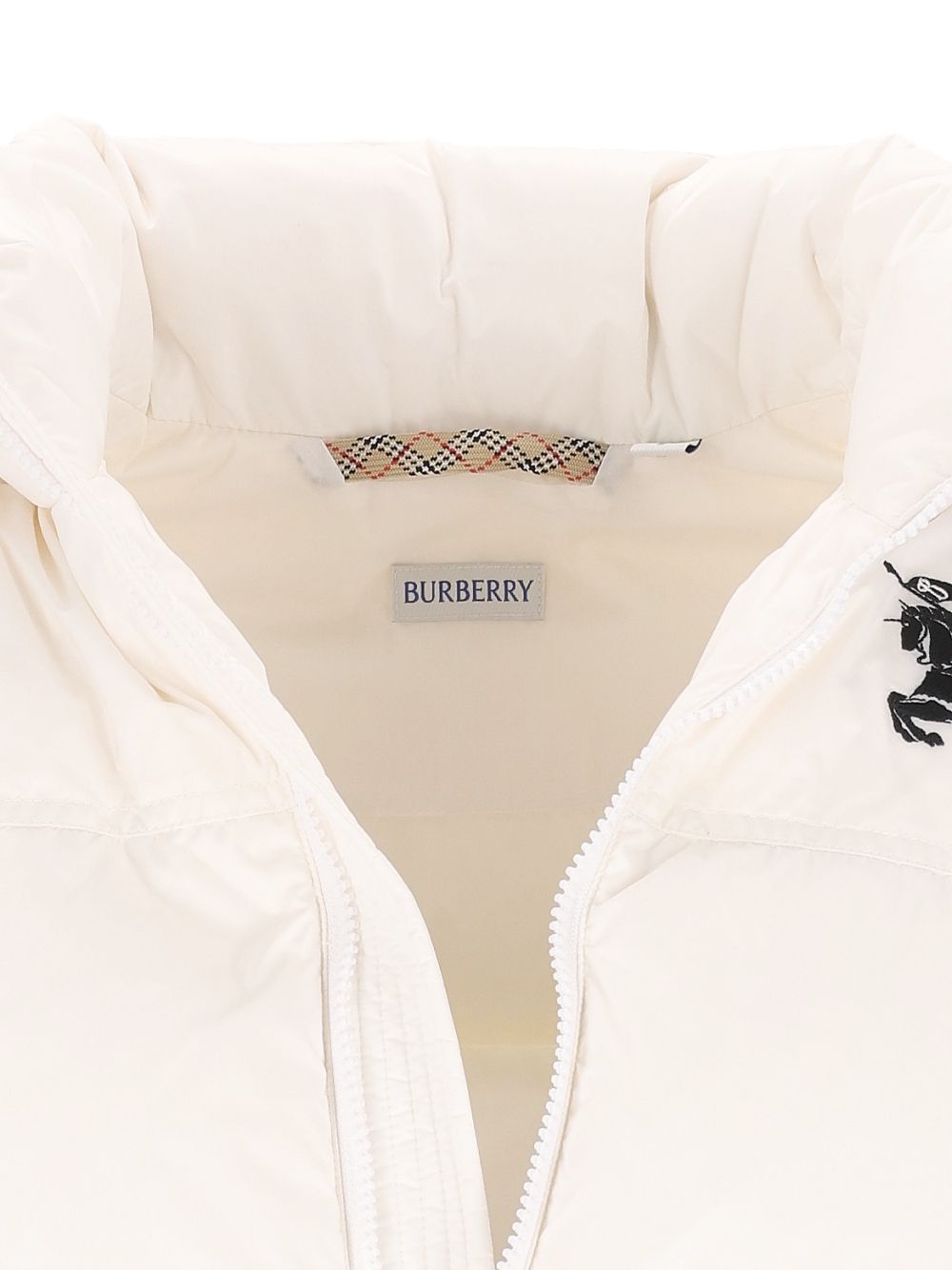 Burberry Highlands Puffer Jacket Coats - Bianco | 97cb04a0a1acb6289067cdd6a74a31727d4ccba7