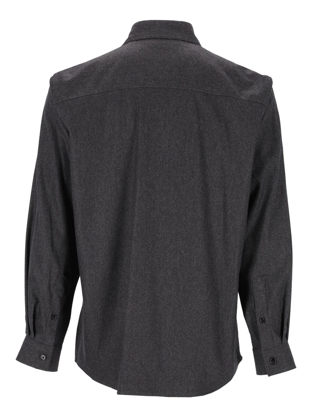 Burberry Wool And Cashmere Overshirt Shirts - Grey | 7c7f6981f9466cc44d9775b833185b3311b66f57
