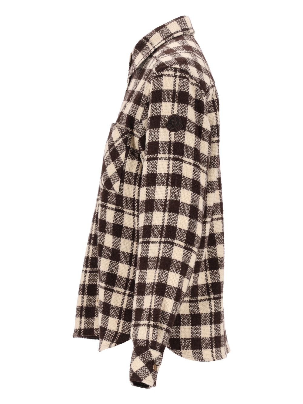 Moncler Checked Overshirt Shirts - Marrone | 4a031679de8917079a1c3aab77a28ecd487f28d8