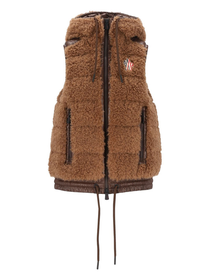 Moncler Grenoble Padded Ski Vest Giacche - Marrone | 27f2100d80257afa187762c5eb8de3ad56d67da9
