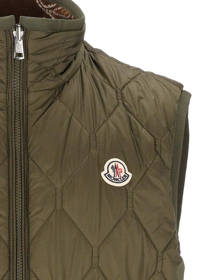 Moncler Reversible Vest Coats - Verde | 5bafcb9487f8164a67c38234629d894960b7e8fb
