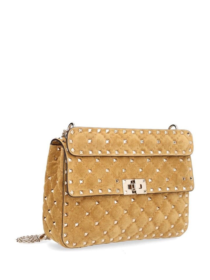 Valentino Garavani Rockstud Spike Shoulder Bags - Beige | bd18a664519716dea5814b730edd32850698c999