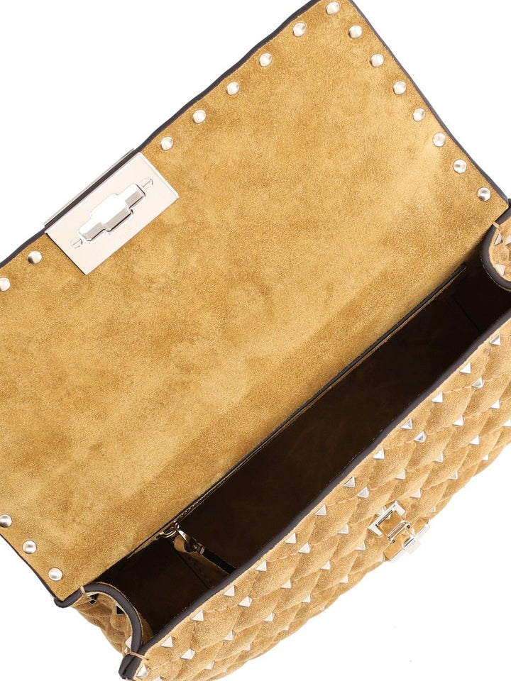 Valentino Garavani Rockstud Spike Shoulder Bags - Beige | 625c9a2f7a828ee2daec185979eeb767aa2029f0