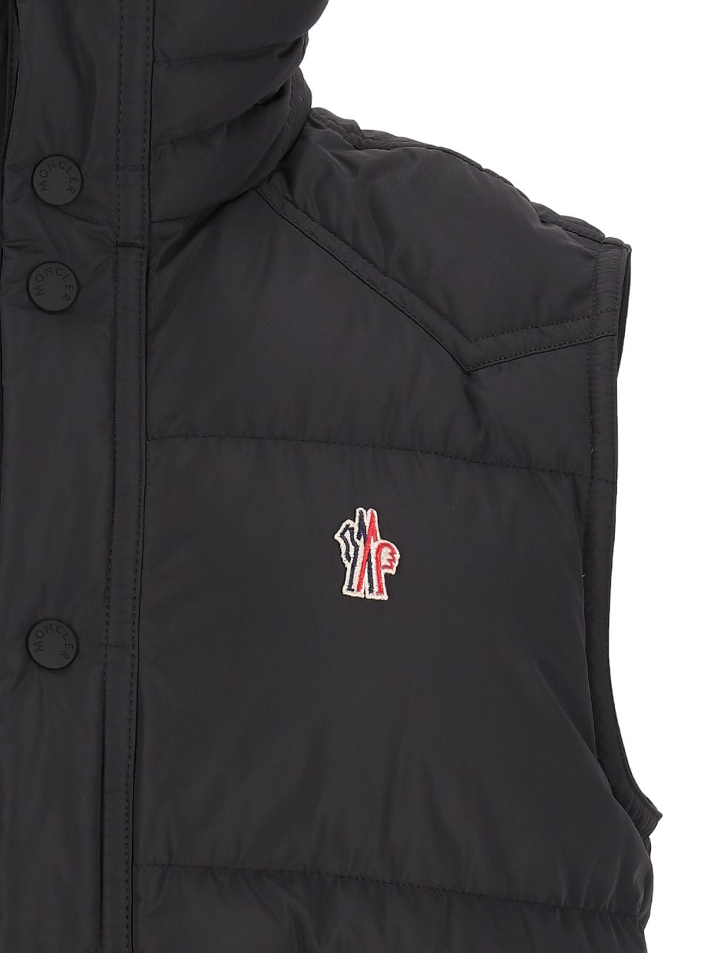 Moncler Grenoble Evans Padded Gilet Giacche - Nero | 69b7456ebd9d09e3d68bec481a18697804c792c6
