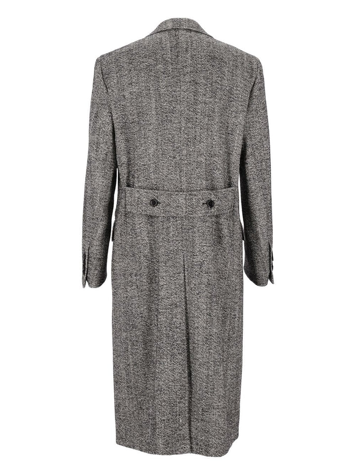 Dolce & Gabbana Double-Breasted Herringbone Coat Coats - Multicolor | efb90e775506b6ed621c2f42571ae853f4700b0f