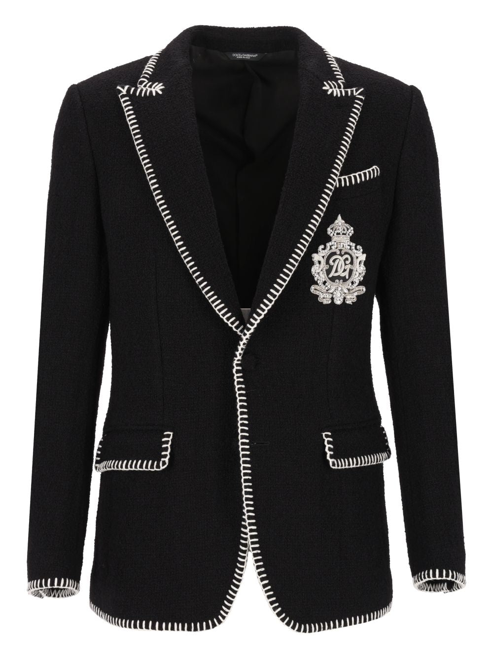 Dolce & Gabbana Single-Breasted Blazer With Embroidery Giacche - Nero | 0f0bbc4865aad1d9d8ed6095a2b9c5f79d45d717