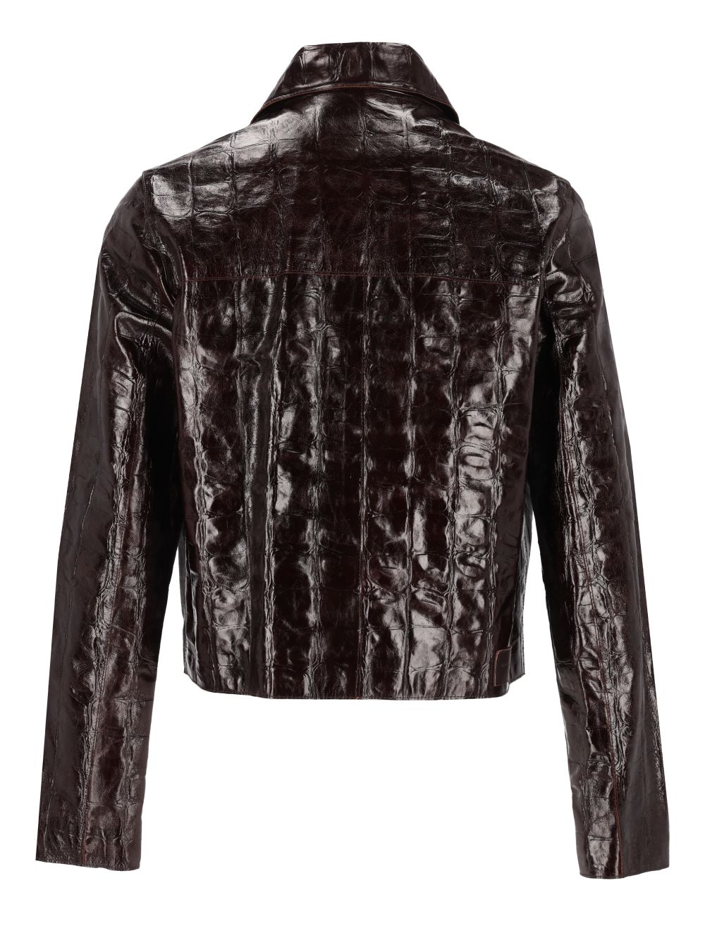 Ami Jacket With Crocodile-Effect Print Giacche - Bordeaux | beda7bd08d3943b375b410c65031fc873702b739