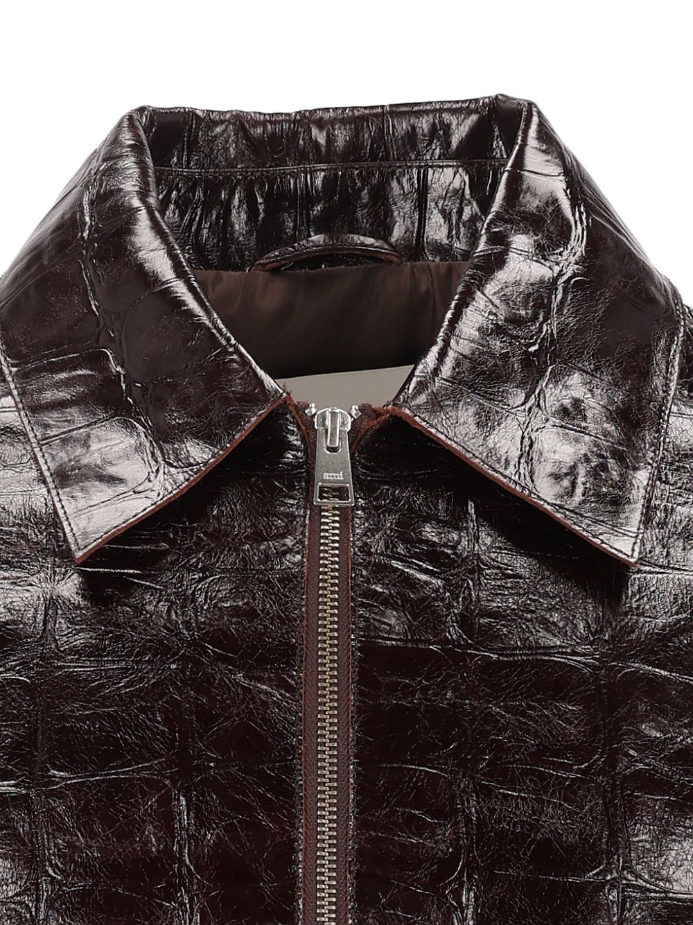Ami Jacket With Crocodile-Effect Print Giacche - Bordeaux | daa5cb8421d423fd69981e3da5577bd939330388