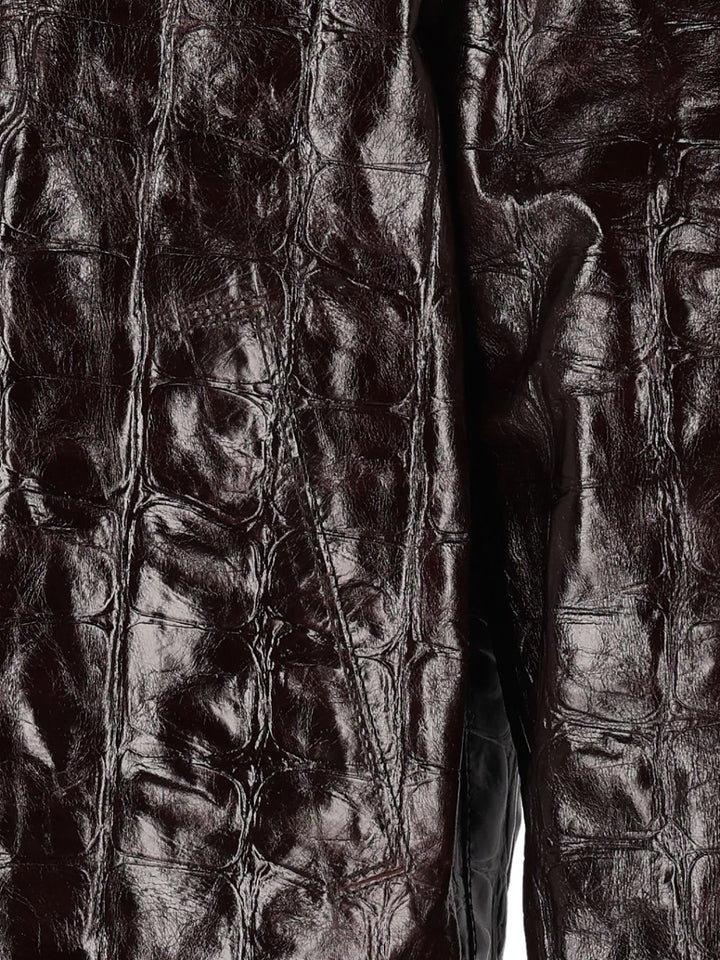 Ami Jacket With Crocodile-Effect Print Giacche - Bordeaux | 10a3da6055a918826ead1c9ebae7a1b6b41353a5