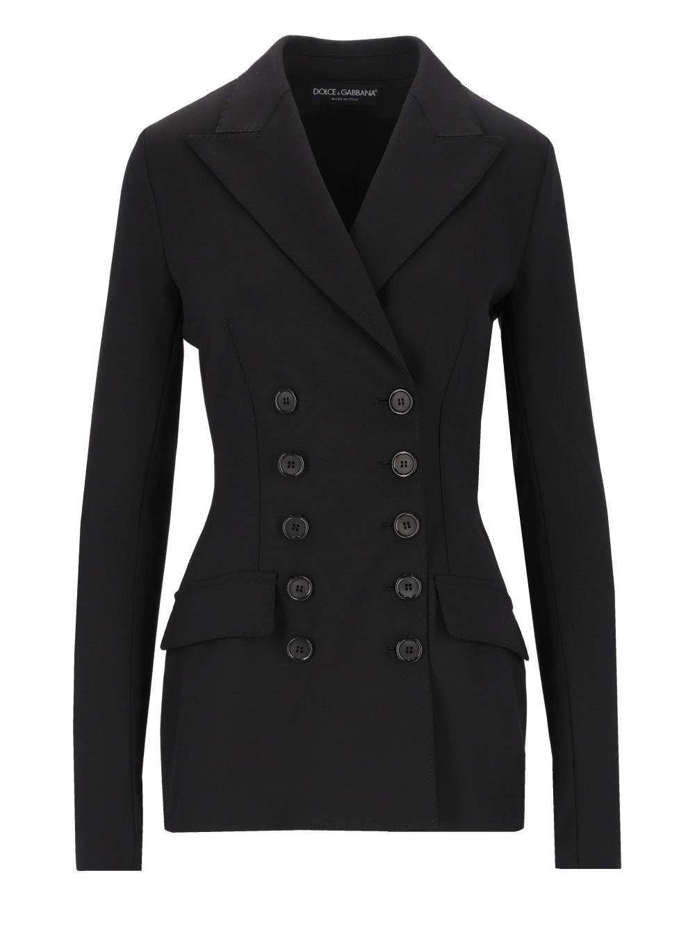 Dolce & Gabbana Double-Breasted Stretch Blazer Giacche - Nero | 8a8ca49ea64c452616245f7d65c19c8ff7024cc0