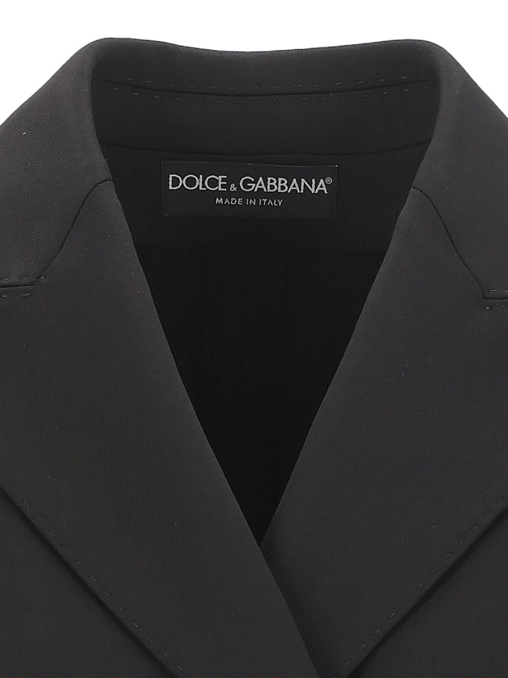 Dolce & Gabbana Double-Breasted Stretch Blazer Giacche - Nero | 16501420f8b965281b1d2c6a0fd013affee49af5