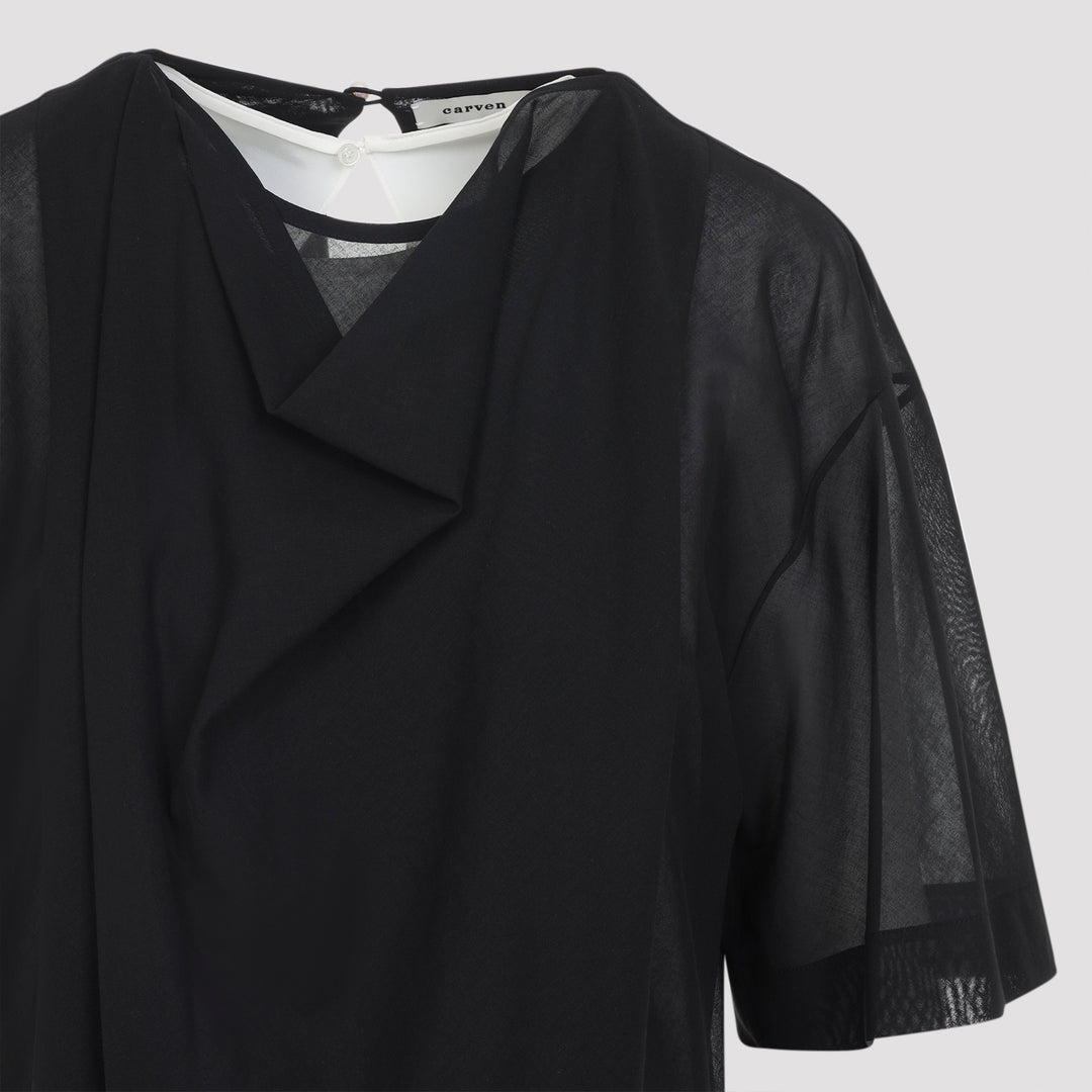 Carven Midi dresses - Nero | 31ce7c113ab1e4d409d9e8a6bf5ca8ae3ab87a89