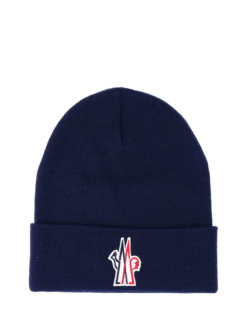 Moncler Grenoble Logo-Branded Wool Beanie Cappelli - Blu | 91c3ccfb305811aea6225049853548e73b04ee44