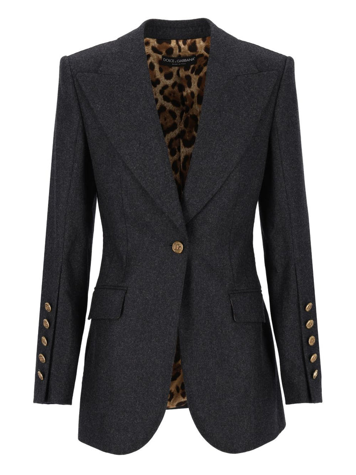 Dolce & Gabbana Turlington Single-Breasted Jacket Giacche - Nero | a0b810def3260b84608dec5deec4220e6a372d51