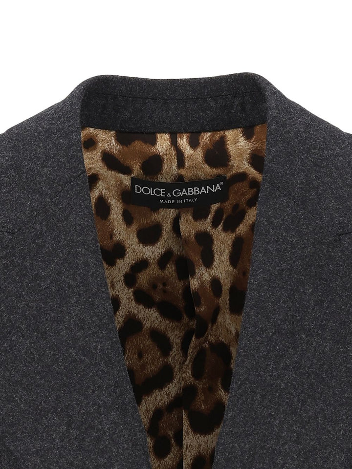 Dolce & Gabbana Turlington Single-Breasted Jacket Giacche - Nero | 452224a8cab4018878202a8ac72faa3f21ad3f70