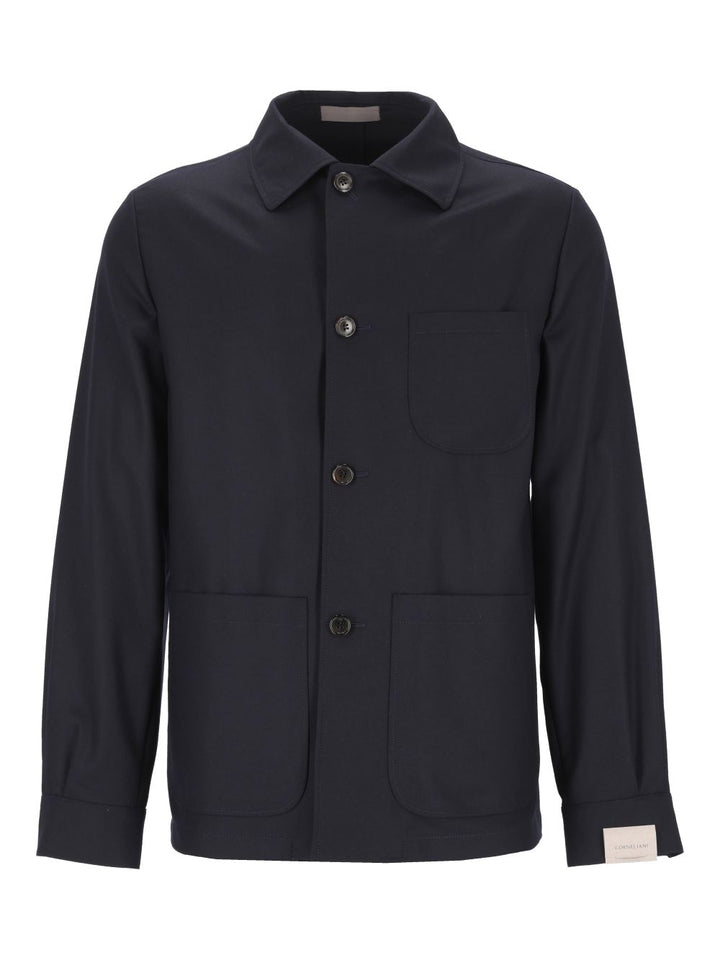 Corneliani Overshirt Jacket Giacche - Blu | 1afc7a92749922eae57611cea2763c6fc93c92ec