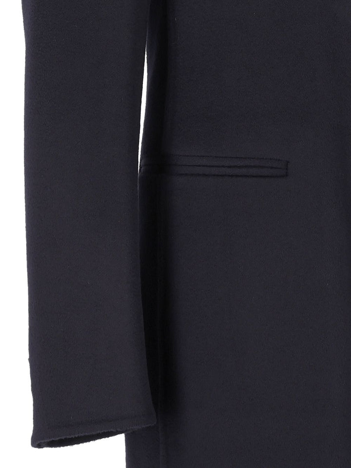 Giorgio Armani Abrigo Cruzado De Cachemira Azul