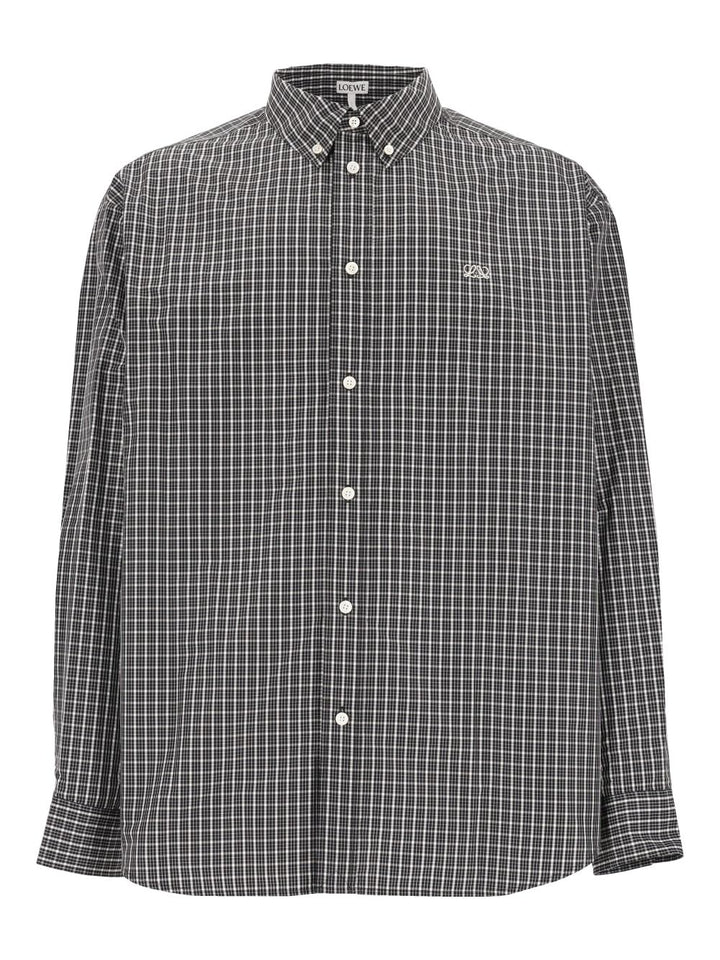 Loewe Technical Cotton Shirt Shirts - Nero | 07fef77c2852bbc030556f2999938a8c47b8c776
