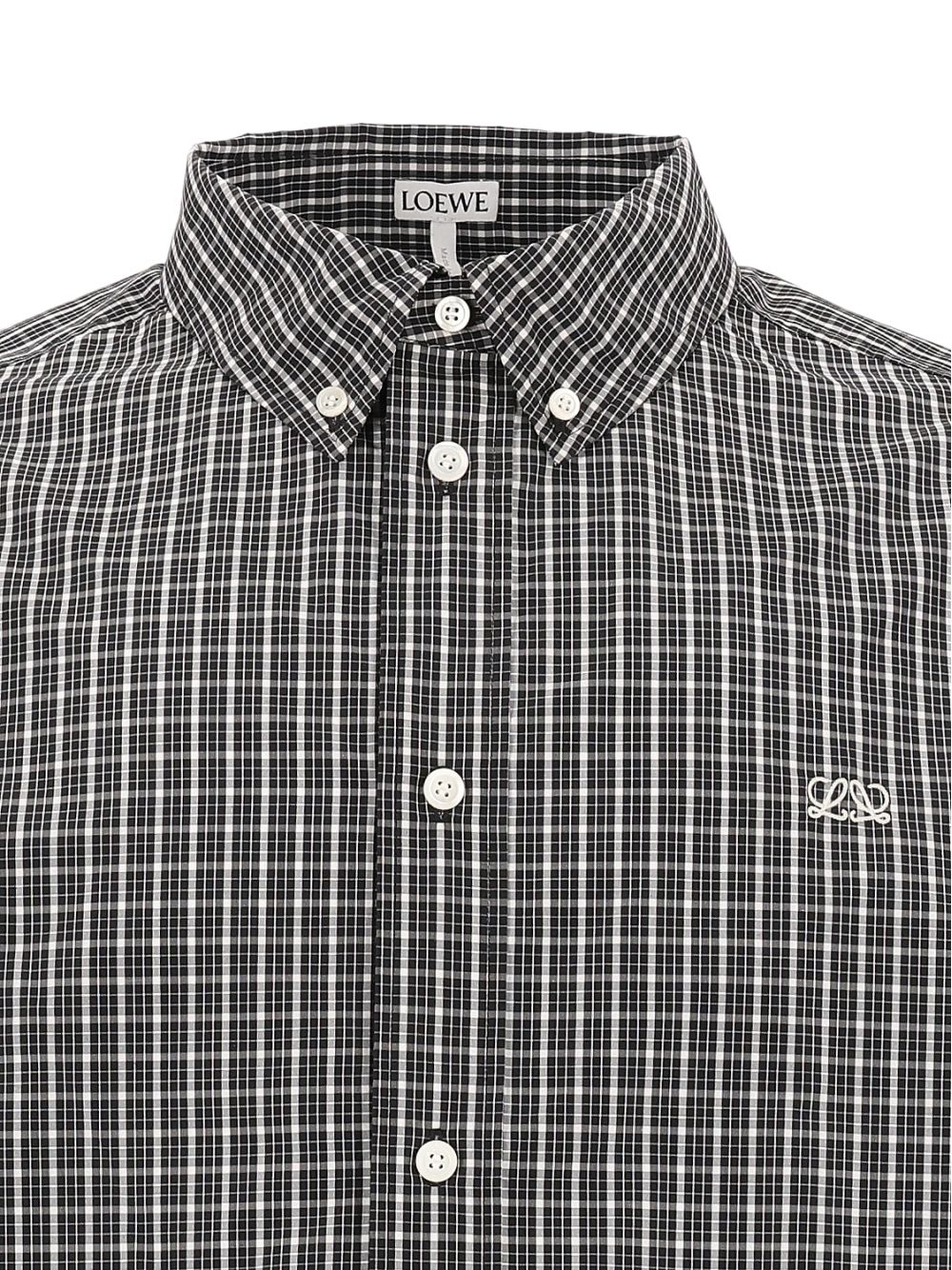 Loewe Technical Cotton Shirt Shirts - Nero | a998579cceb693dfc3359da50e8c0c3da62f5e87