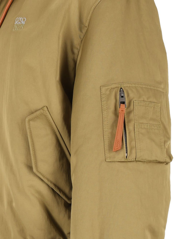 Loewe Technical Fabric Bomber Jacket Giacche - Verde | 3e9b35714bd73993f97af821e62ea96f6eba995d