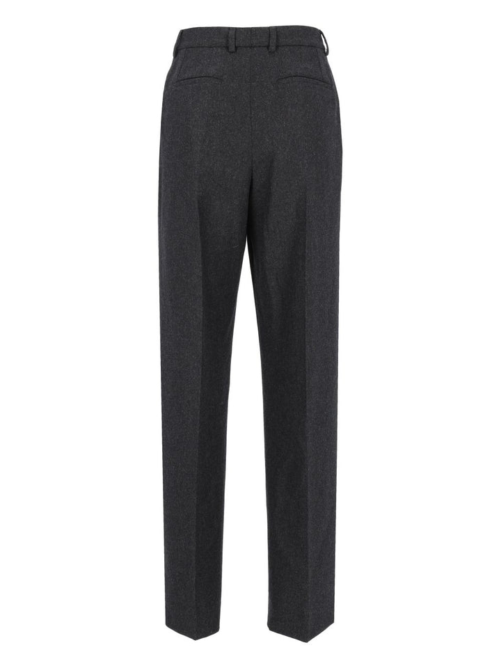 Dolce & Gabbana Wool Flannel Trousers - Nero | ee5eccbc4d8d28e12a0744bede76b79576958393