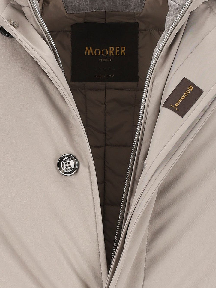 Moorer Ralli Technical-Fabric Coat Giacche - Grey | 5a3721485f8171a03b013c49c6fbc268e78922b6