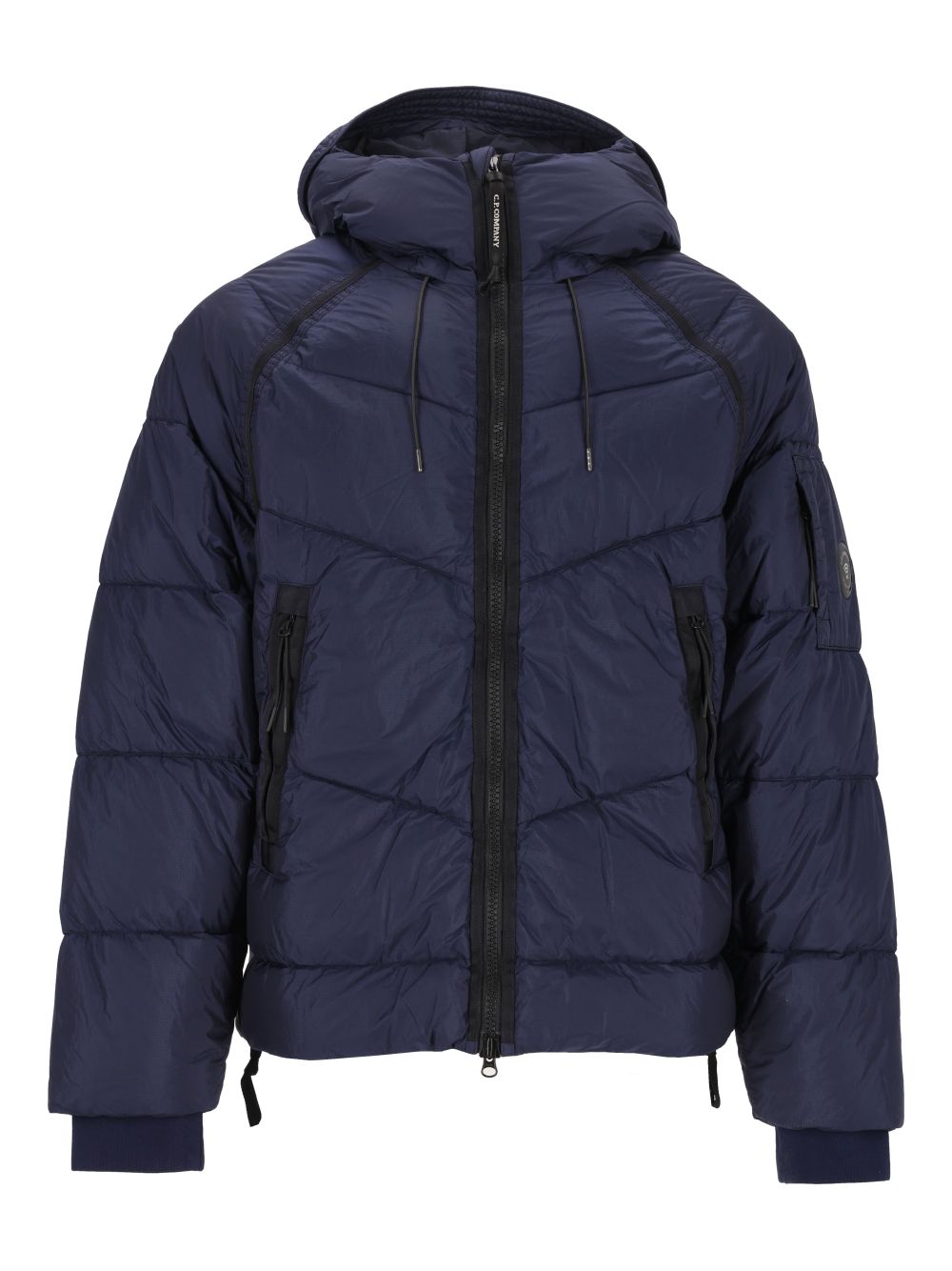 C.P. Company Down Shield Hooded Padded Jacket Coats - Blu | edc9132a68cfdddac00e5adebc00c70ba955b840
