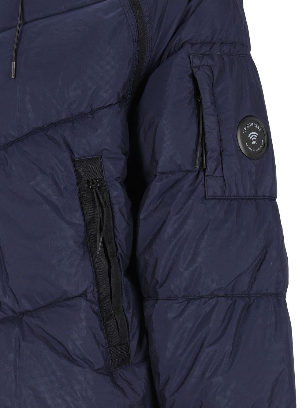 C.P. Company Down Shield Hooded Padded Jacket Coats - Blu | f3d5d3679f51a67afc556eb4362eac269114dcbf