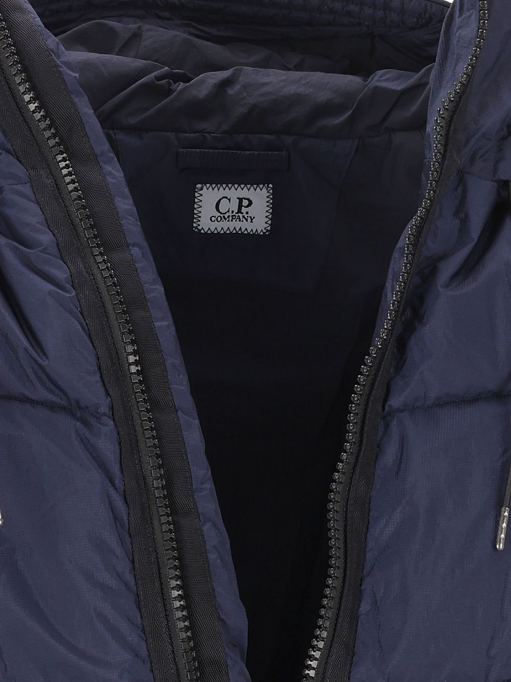 C.P. Company Down Shield Hooded Padded Jacket Coats - Blu | 758d88b39373b3676e059830c71dbfa729dcc9c8