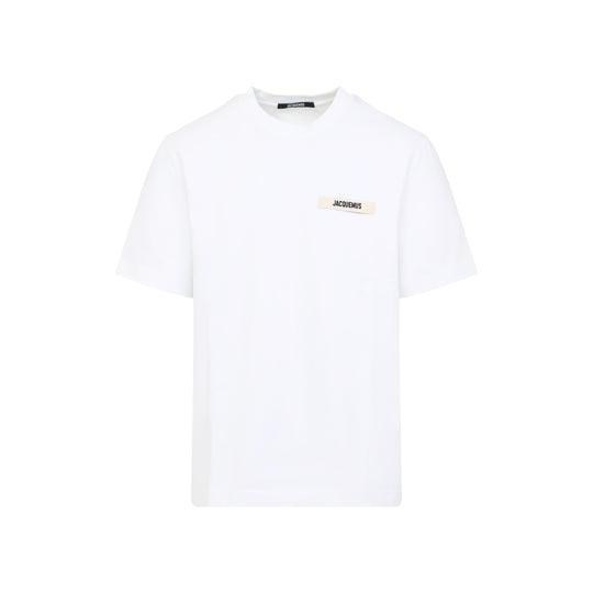 White Cotton Le T-Shirt Grosgrain T-Shirt