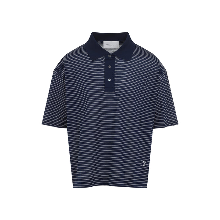 Ami Paris Polo - Blu | e25d298334f552e173d21c49fddb4842650eddd2