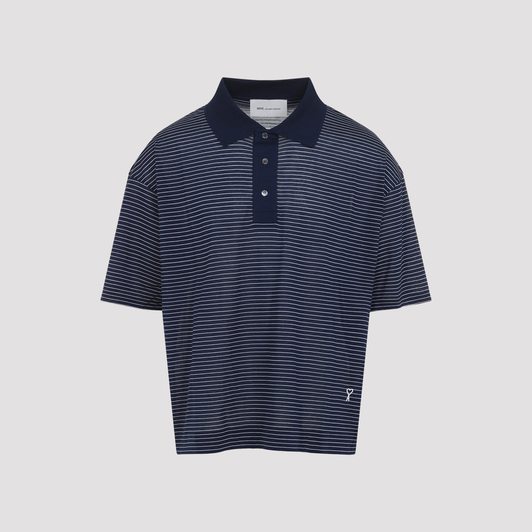 Ami Paris Polo - Blu | de3bae8c3289889949f6e76c8d3237c3af45d362