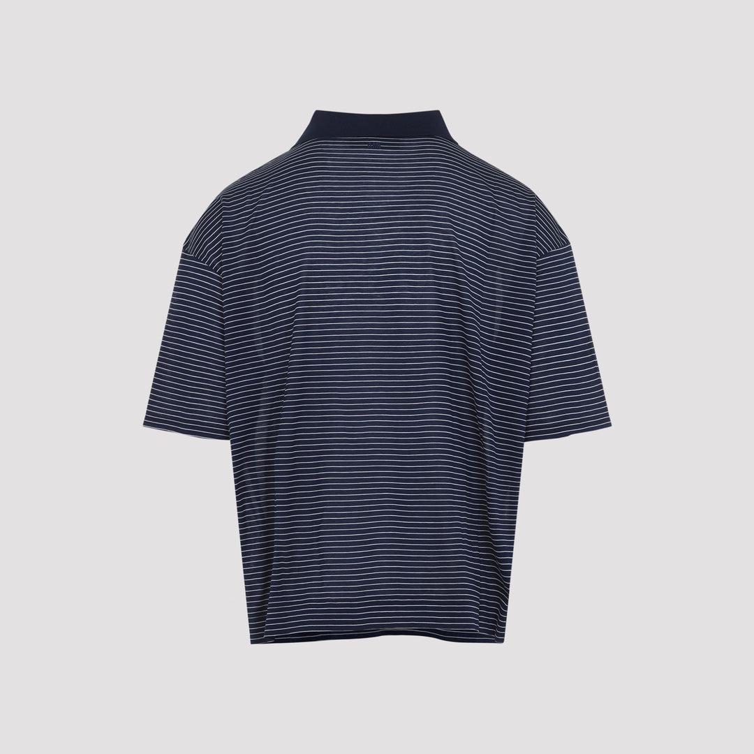 Ami Paris Polo - Blu | 09b6ebe084e38c8951097fb4e85eb3cb17f9acc4