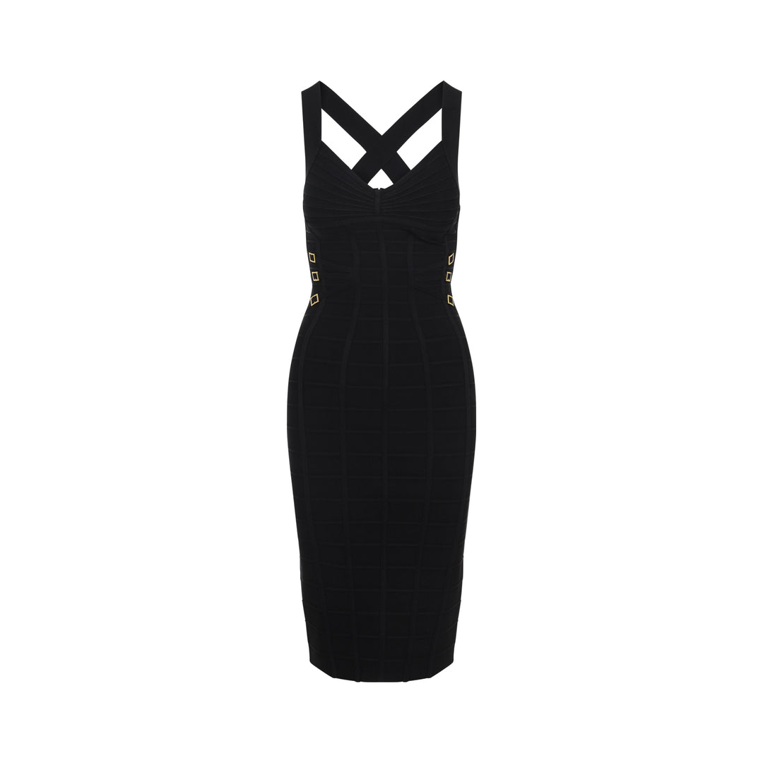 Elisabetta Franchi Midi dresses - Nero | 5227f192a6c0d789fa45c991d1c8fe4636e3e80b